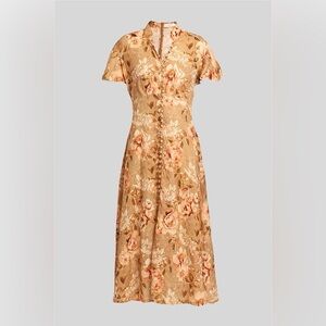 Zimmermann Floral Linen Midi Dress